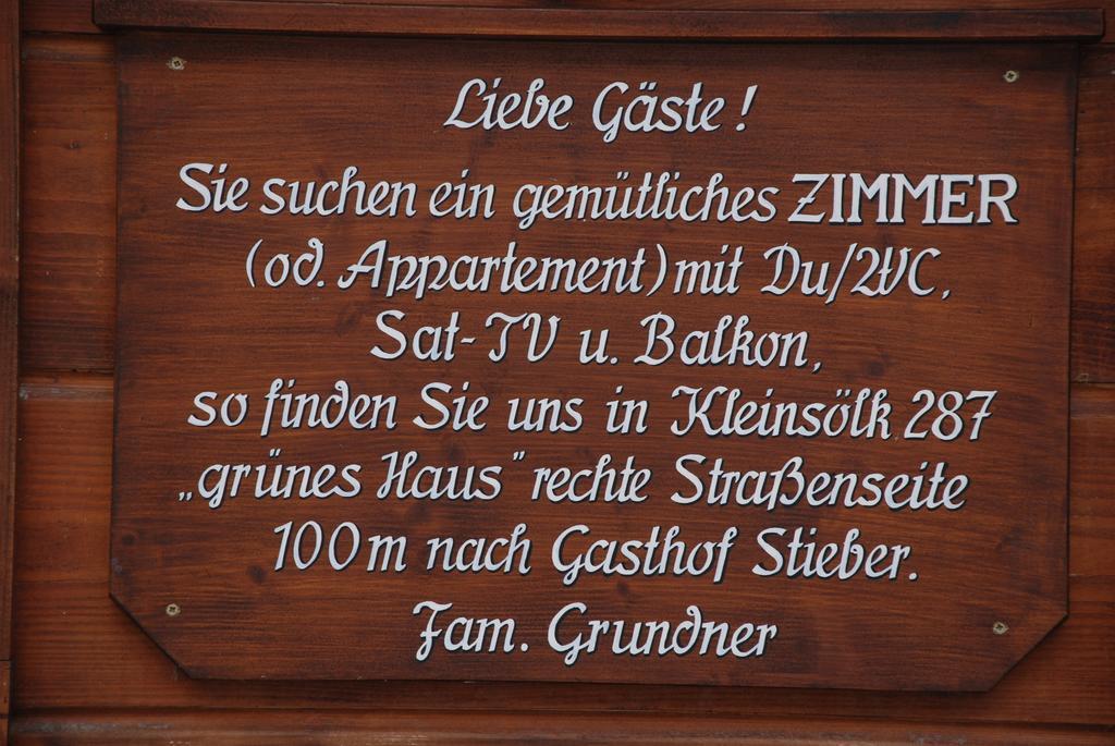 Appartement Grundner Grosssolk Exterior photo